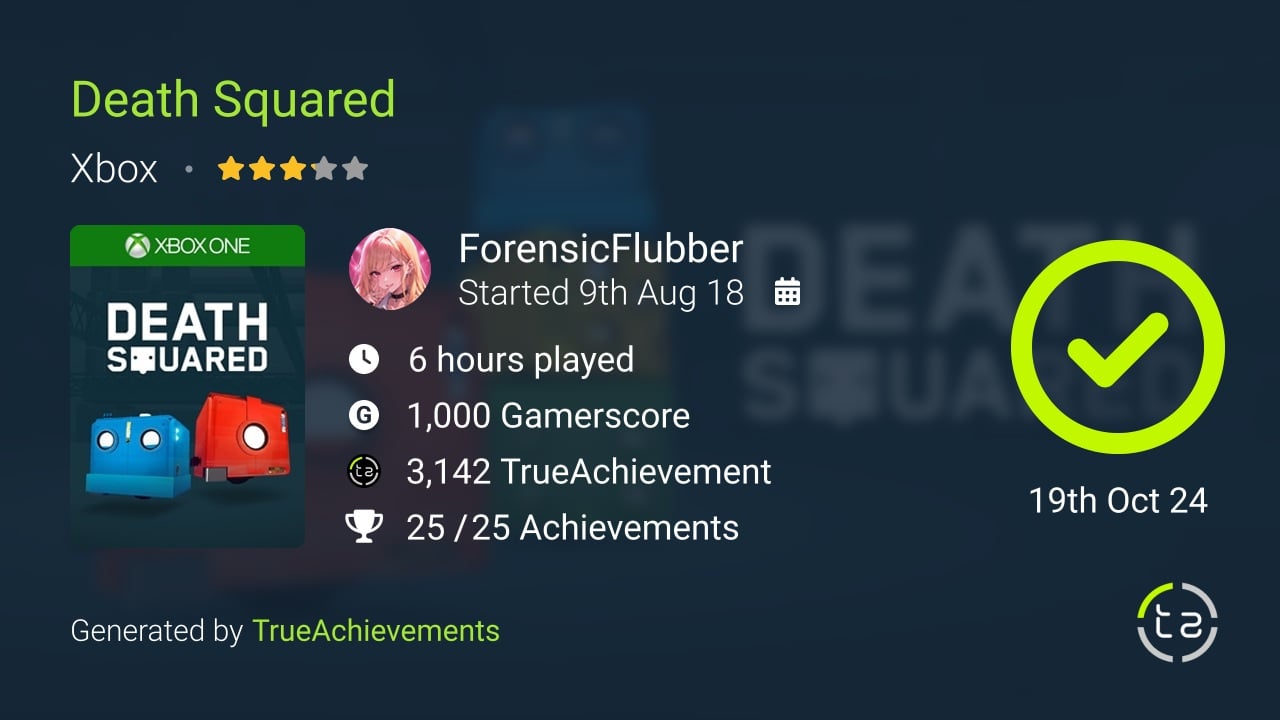 Death Squared achievement summary
